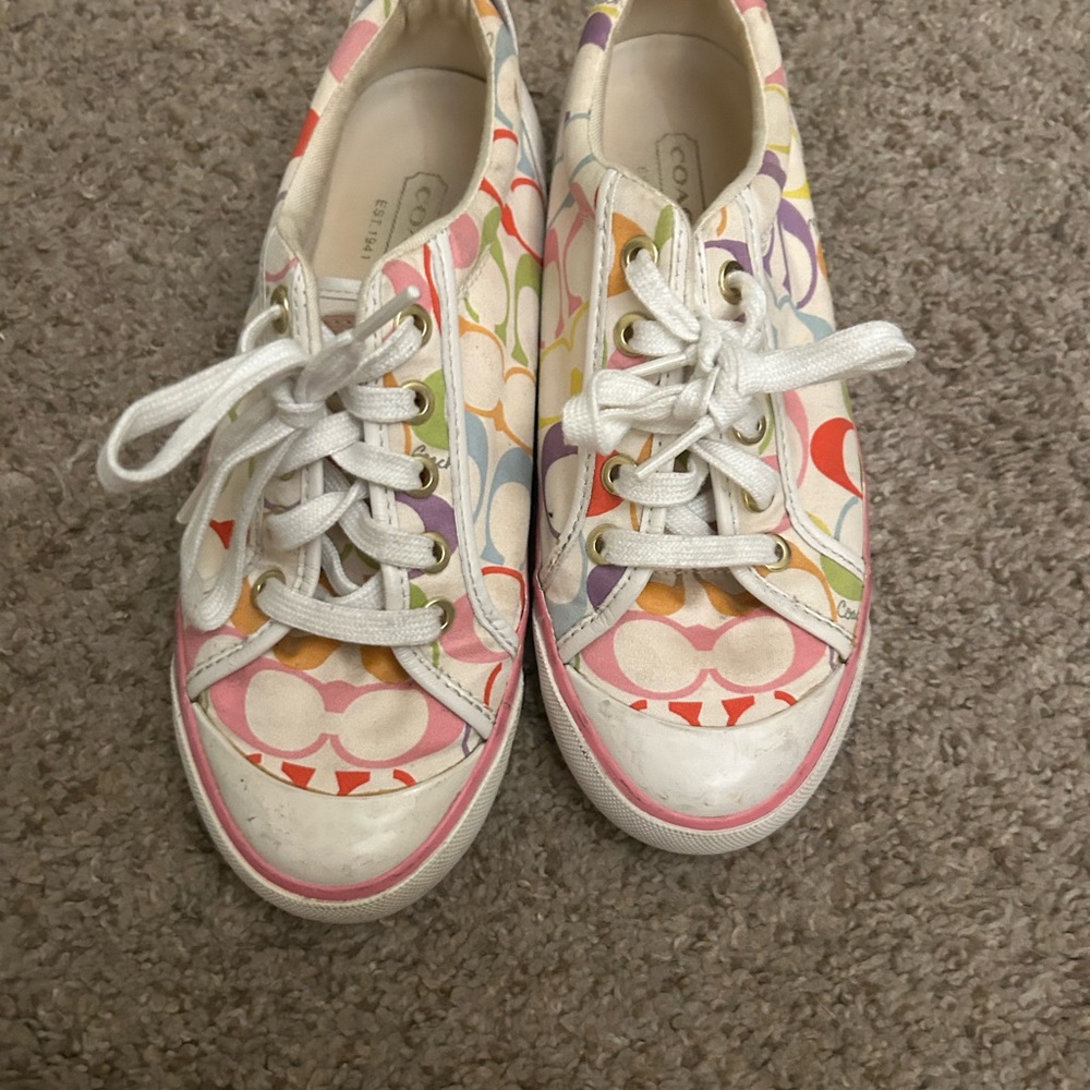 Coach Multicolor Signature Canvas Sneakers